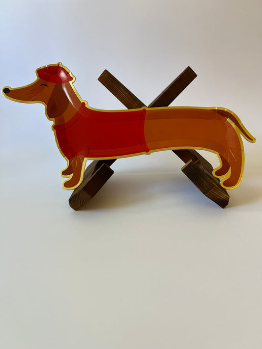 x2 Dachshund Serving Trays - Winterberries