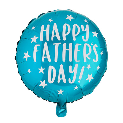 'Happy Father's Day' Round 20" Teal Foil Balloon - Winterberries