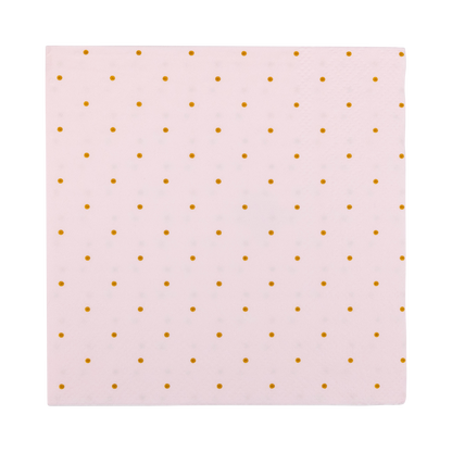 PLPRC38 - Princess Polka Dot Cocktail Napkin - Winterberries