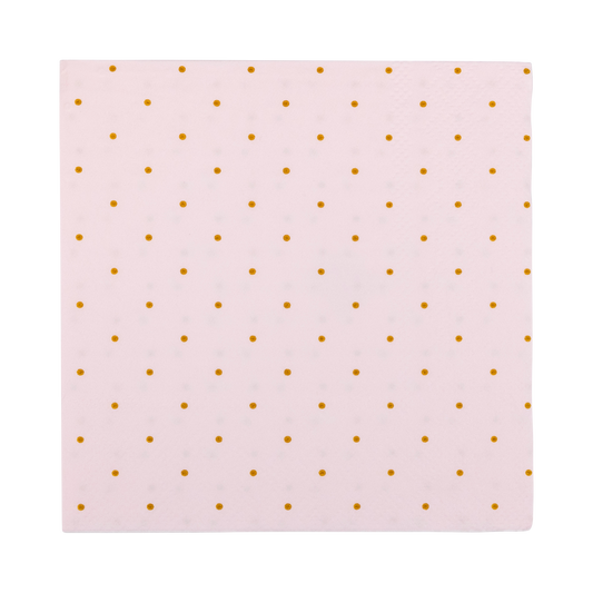 PLPRC38 - Princess Polka Dot Cocktail Napkin - Winterberries