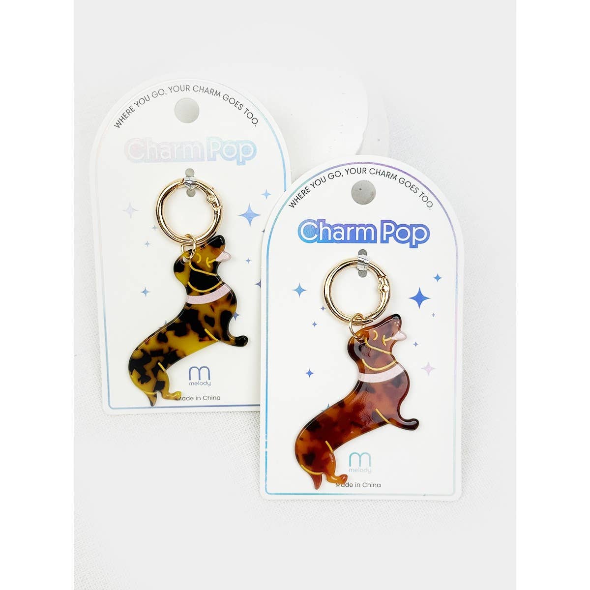 Cute Puppy Charm Key Charm - Winterberries