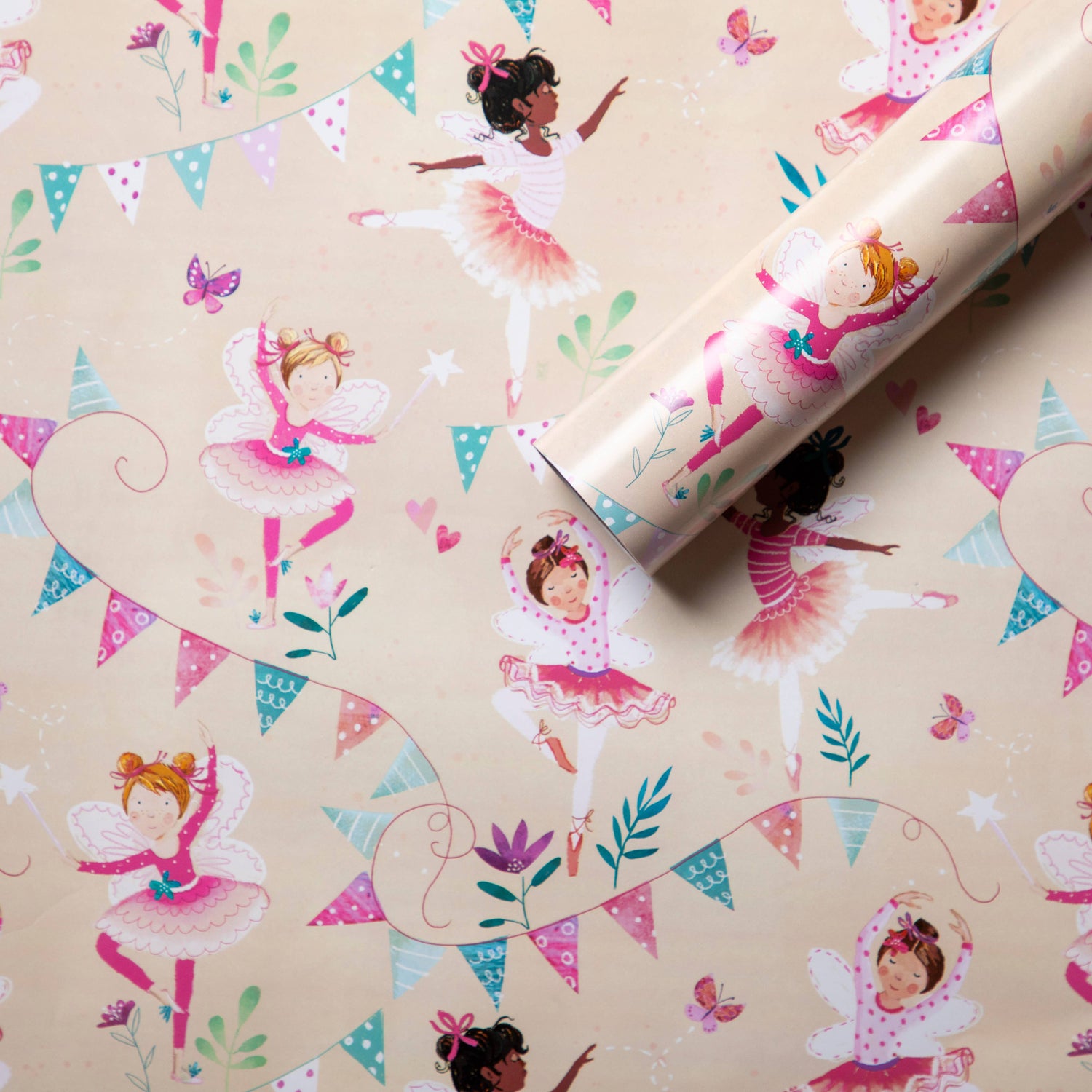 Jack And Lily Fairies Wrapping paper, Children’s - Winterberries