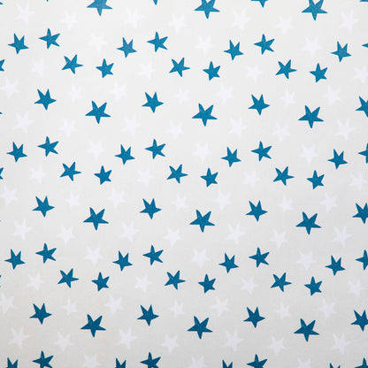 Blue White Stars Eco Wrapping Paper Roll Wrap Premium, 3m