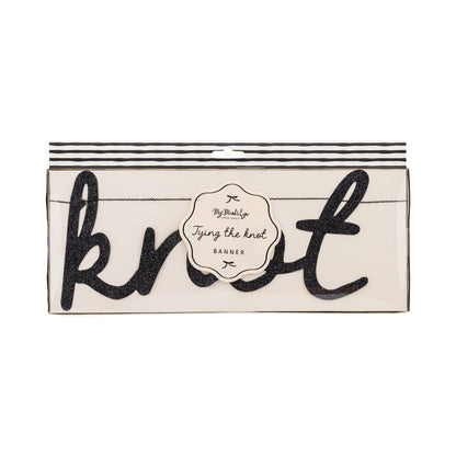 PLBLW02 - Tying the Knot Glitter Banner - Winterberries