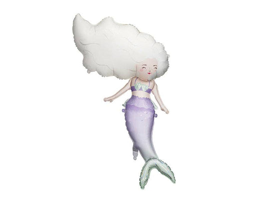 43" COLOURFUL MERMAID DEFLATED FOIL BALLOON - Winterberries