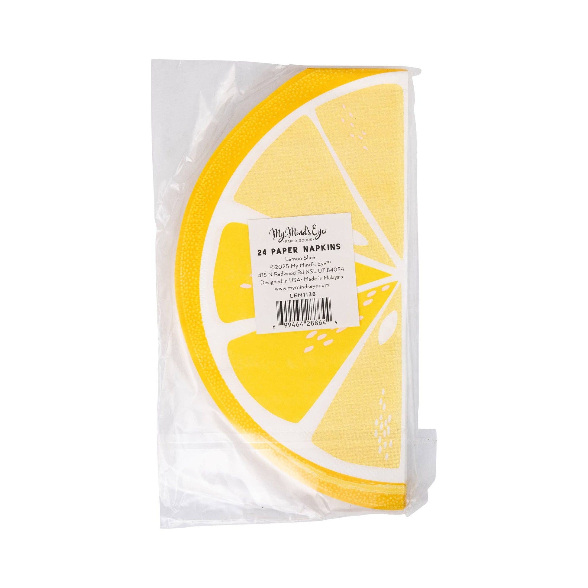 LEM1138 - Lemon Slice Dinner Napkin - Winterberries