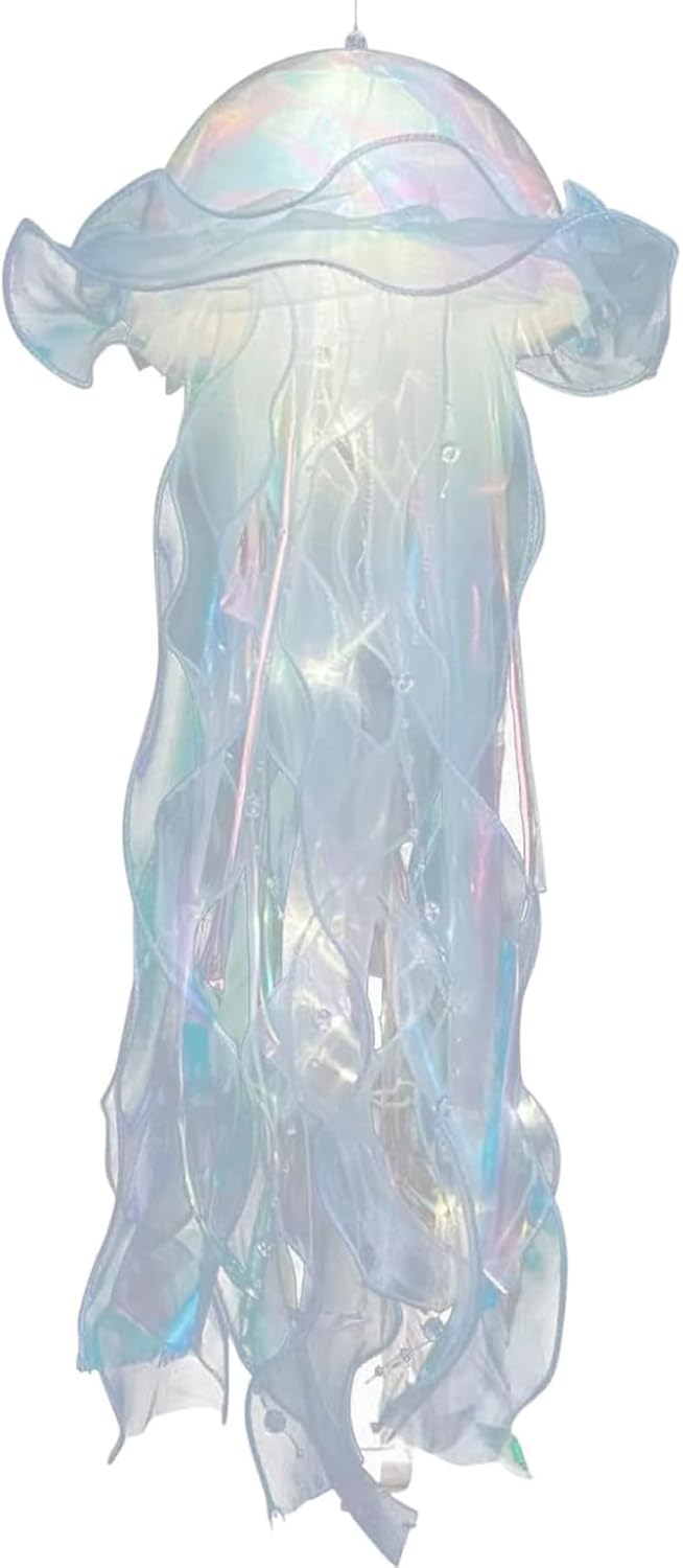 x1 Iridescent Jellyfish Hanging Lantern - Winterberries
