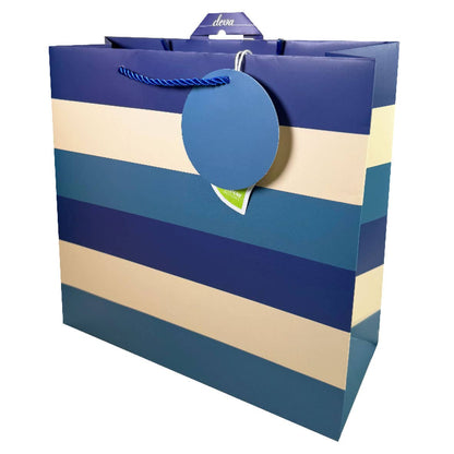 BLUE STRIPE GIFT BAG (MEDIUM)