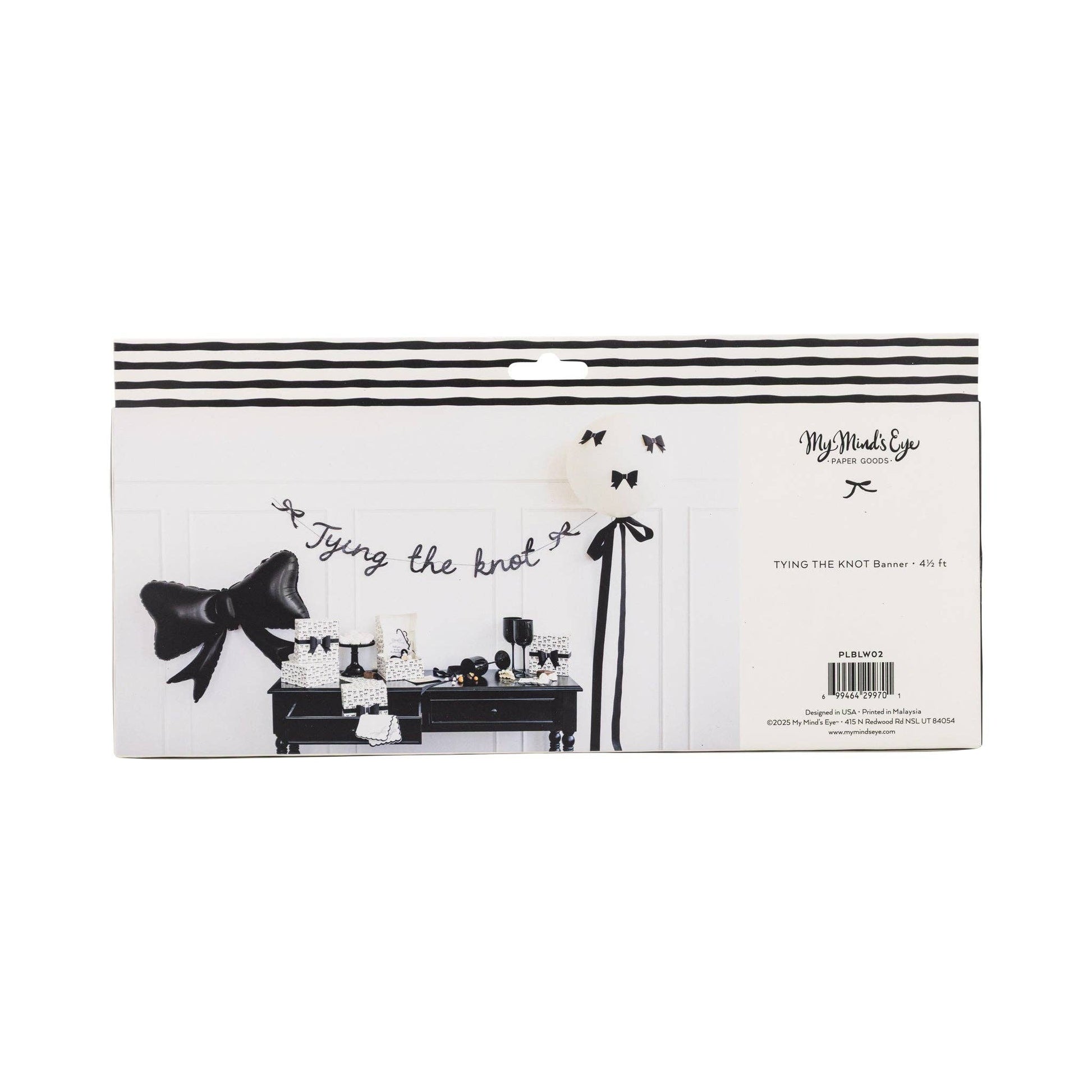 PLBLW02 - Tying the Knot Glitter Banner - Winterberries