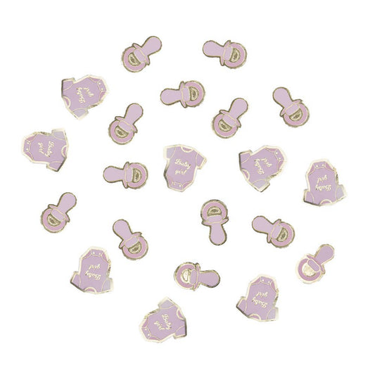 'BABY GIRL' PINK TABLE CONFETTI