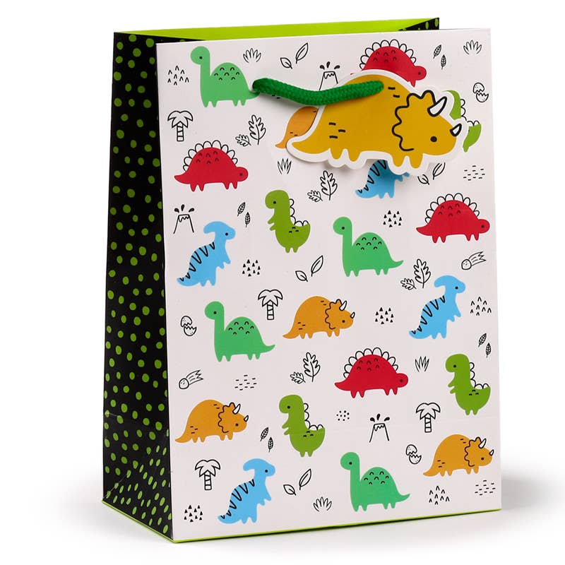Dinosauria Jr Gift Bag - Medium - Winterberries