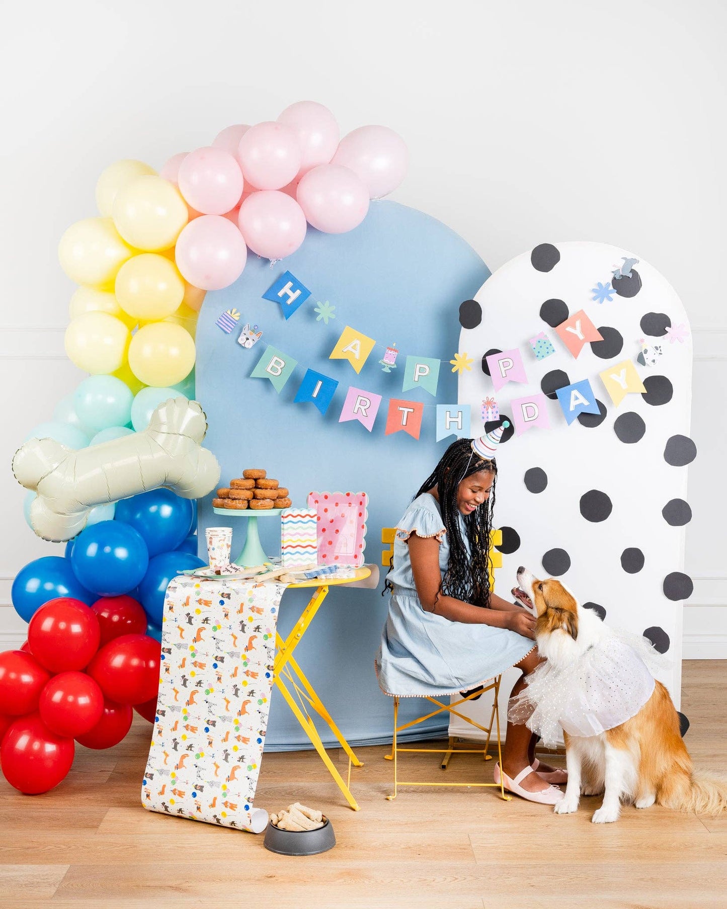 PET1102 - Happy Birthday Banner - Dog - Winterberries