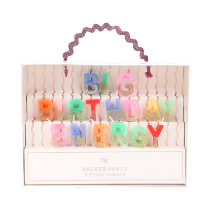 BG BIRTHDAY ENERGY GLITTER BIRTHDAY CANDLE SET