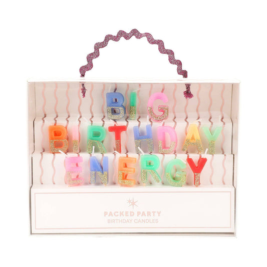BG BIRTHDAY ENERGY GLITTER BIRTHDAY CANDLE SET