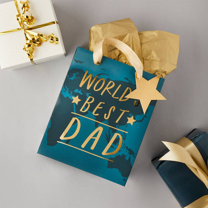 World's Best Dad Gift Bag 1 Pack - Winterberries