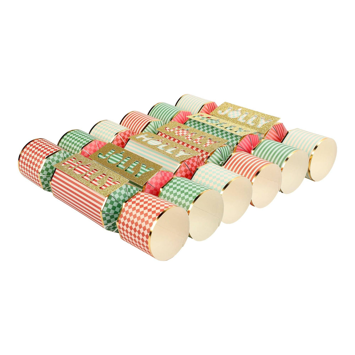 HOLLY JOLLY CHRISTMAS CRACKERS (SET OF 6)
