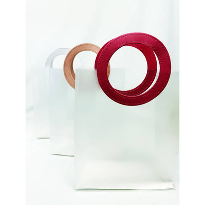 REUSABLE TRANSPARENT GIFT BAG - Winterberries