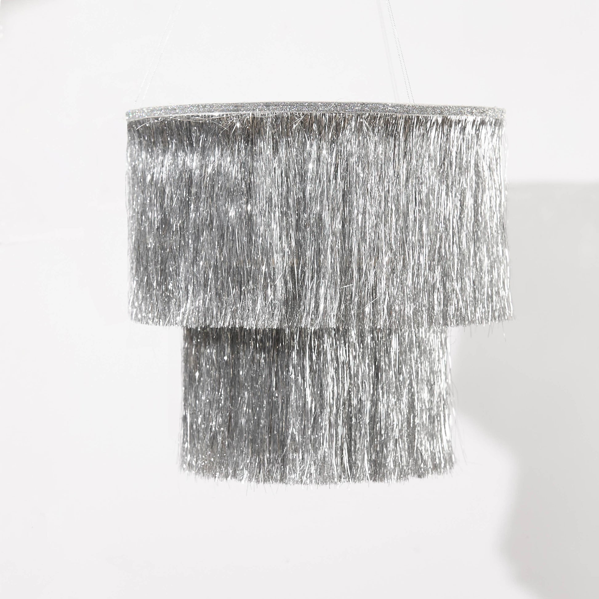 SILVER FRINGE CHANDELIER - Winterberries