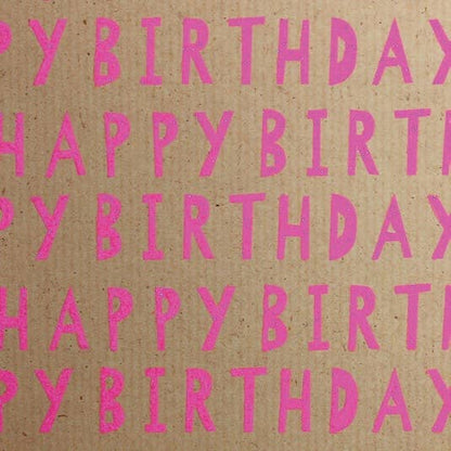 Neon Kraft Glitter Rollwrap (display box 38 rolls) Everyday - Winterberries