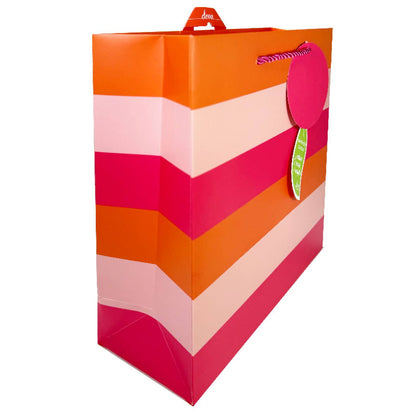 Gift Bag Medium | Stripe Red