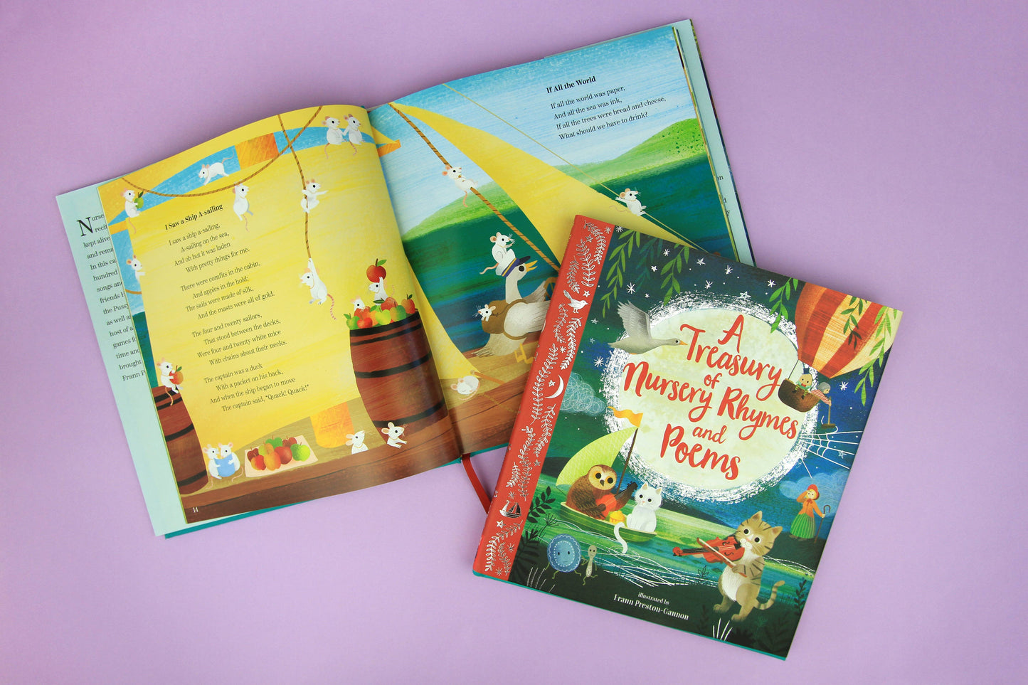 A TREASURY OF NURSERY RHYMES AND POEMS HARDCOVER BOOK