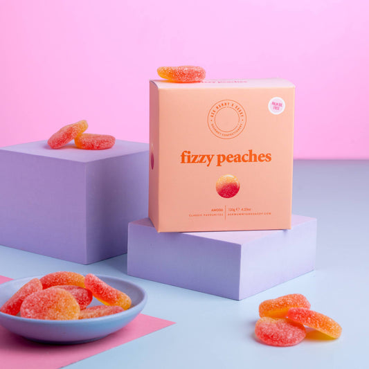 ASK MUMMY & DADDY FIZZY PEACHES GUMMIES - Winterberries