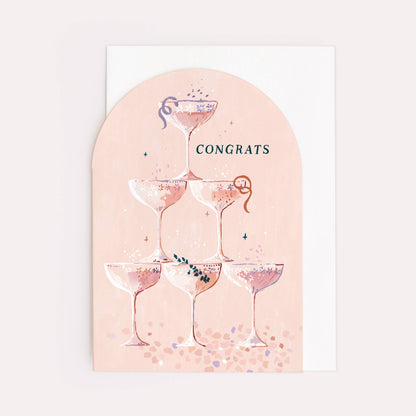 CHAMPAGNE CONGRATULATIONS CARD