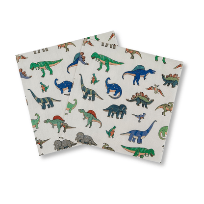 x24 DINOSAUR PARTY PAPER NAPKINS - Winterberries