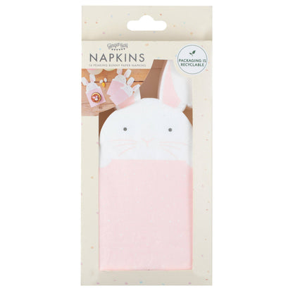 Peeking Bunny Easter Napkins - Winterberries
