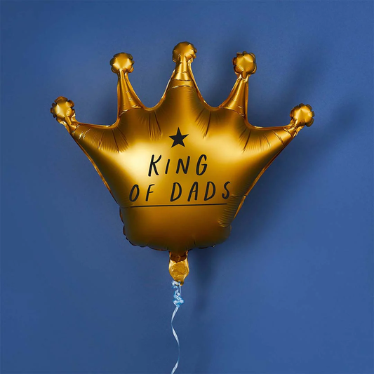 King Of Dads' Crown 35" Foil Balloon - Winterberries