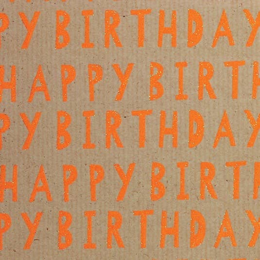 Neon Kraft Glitter Rollwrap (display box 38 rolls) Everyday - Winterberries