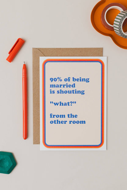 90% Anniversary Card - Winterberries