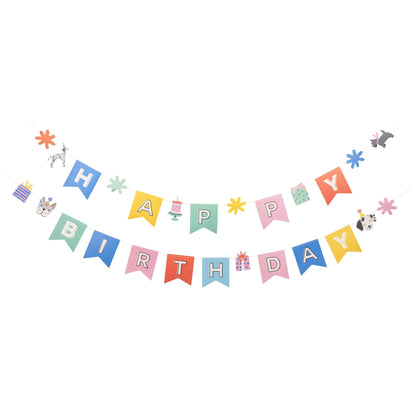 PET1102 - Happy Birthday Banner - Dog - Winterberries