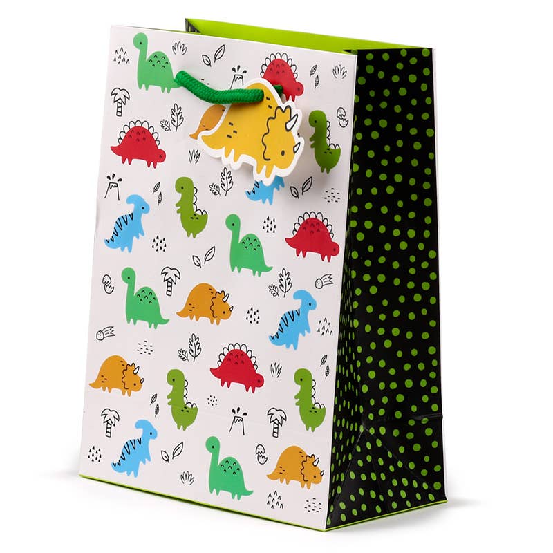 Dinosauria Jr Gift Bag - Medium - Winterberries