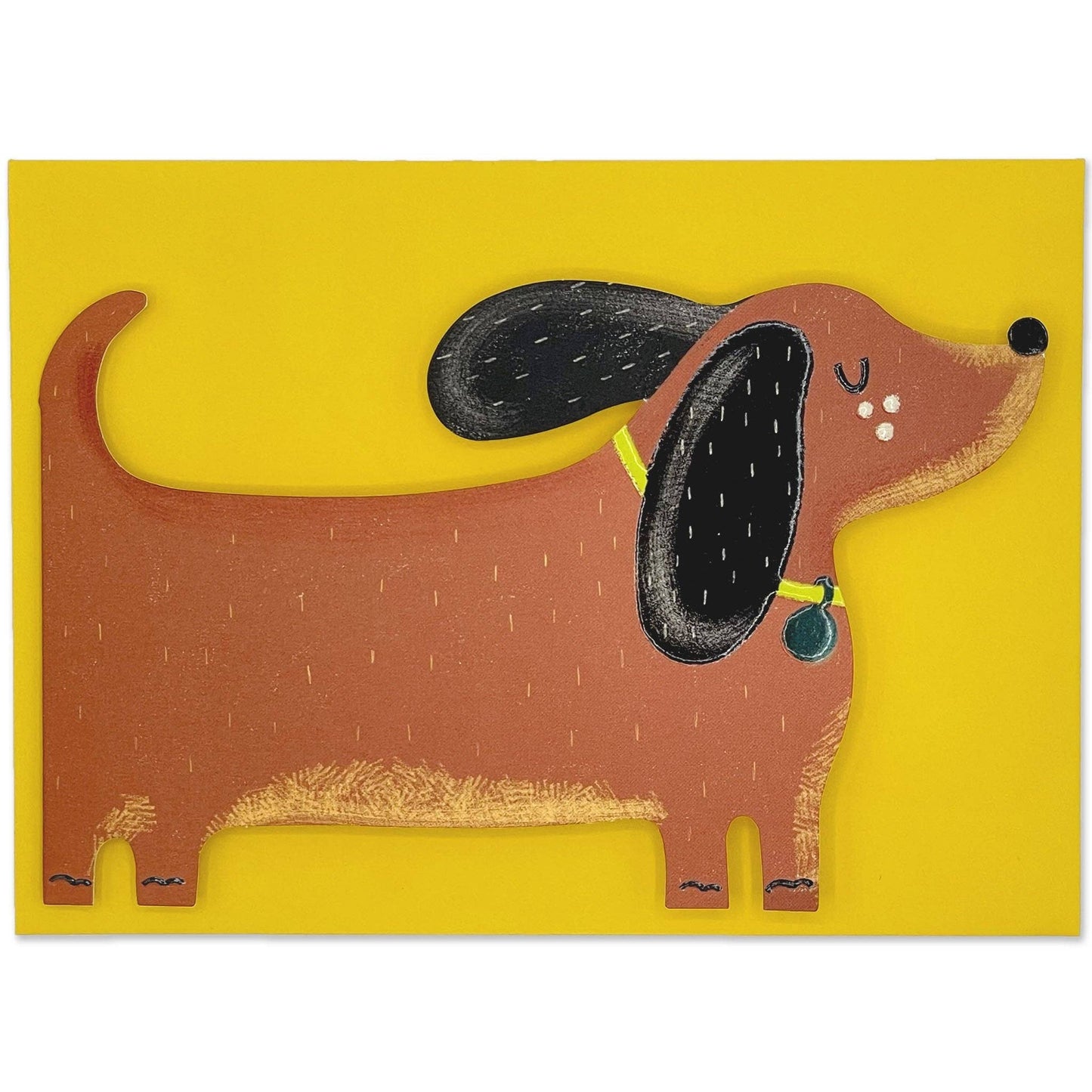Dachshund card (PAW01)