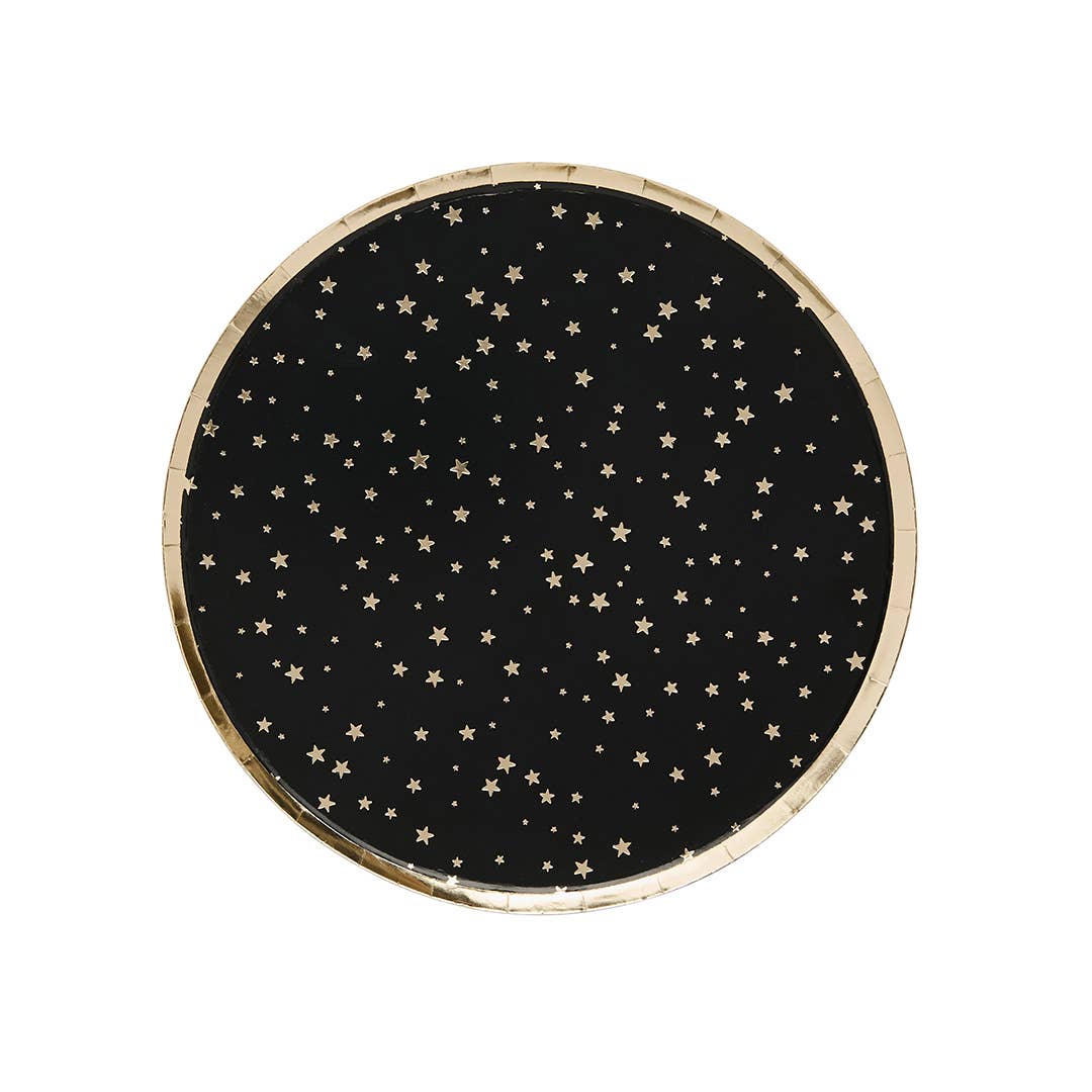 Gold Star Paper Plates - Pack of 8