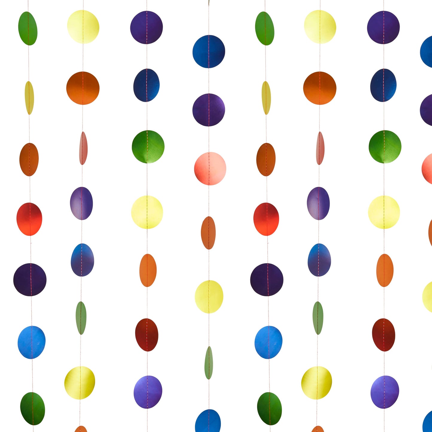 RAINBOW CIRCLES GARLAND BACKDROP