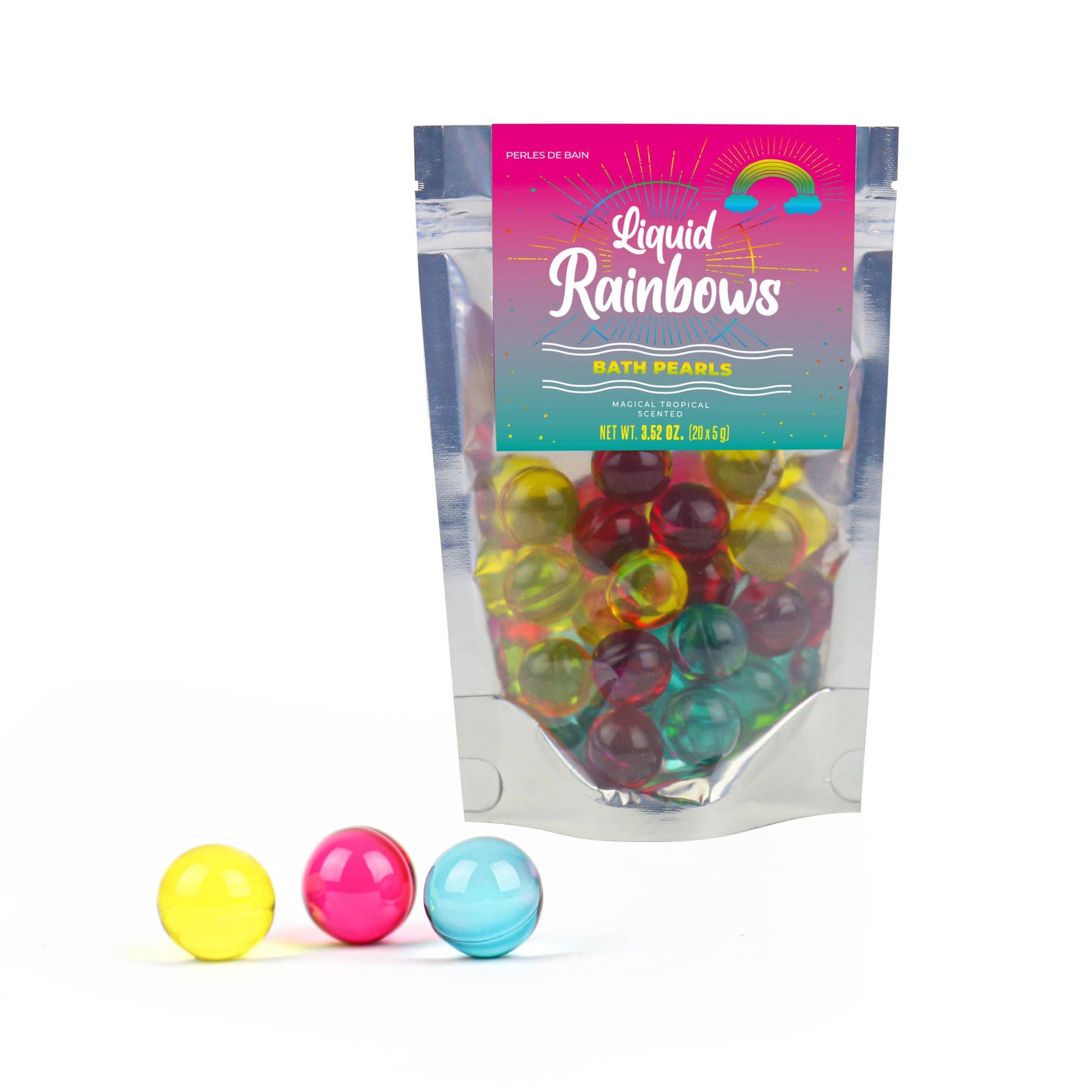 Liquid Spirit Rainbow Bath Pearls - Winterberries