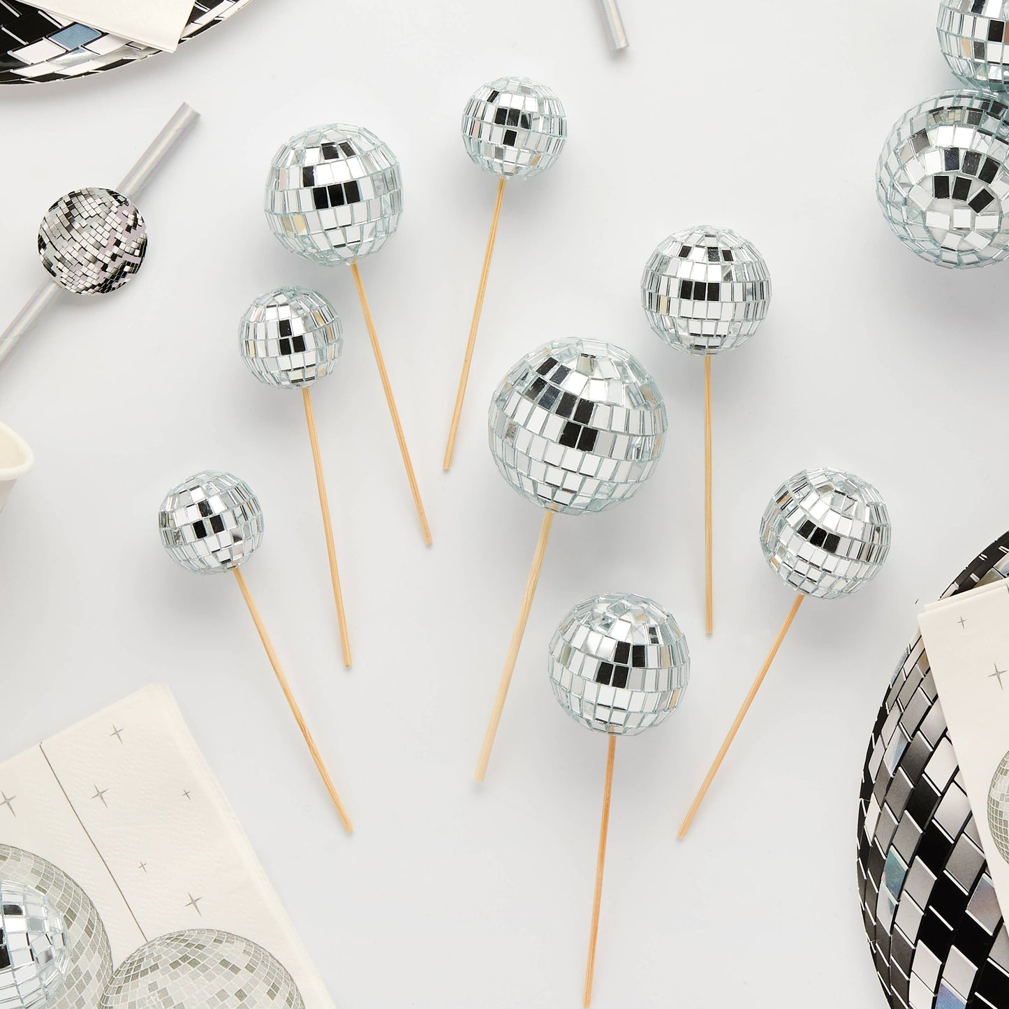 DISCO BALL CAKE TOPPERS - Winterberries