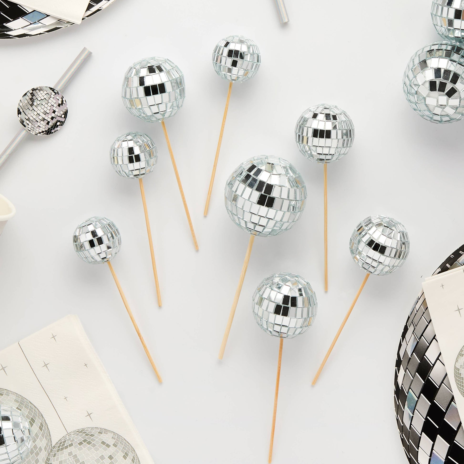 DISCO BALL CAKE TOPPERS - Winterberries