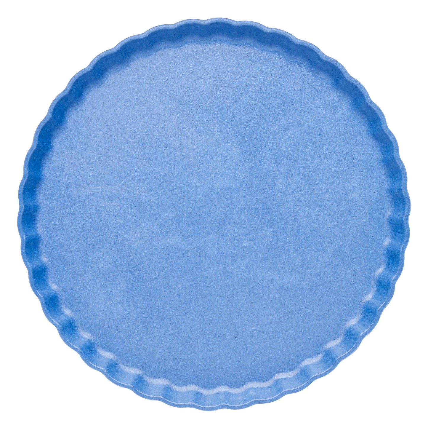 X8 10.5" FRENCH BLUE PLEATED BAMBOO PLATES