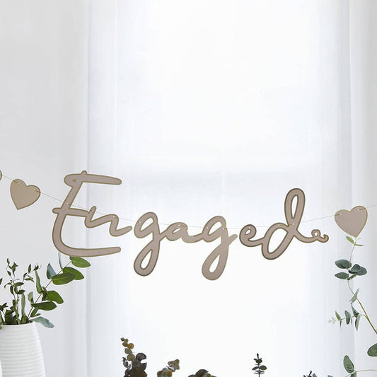 'ENGAGED' GOLD GARLAND