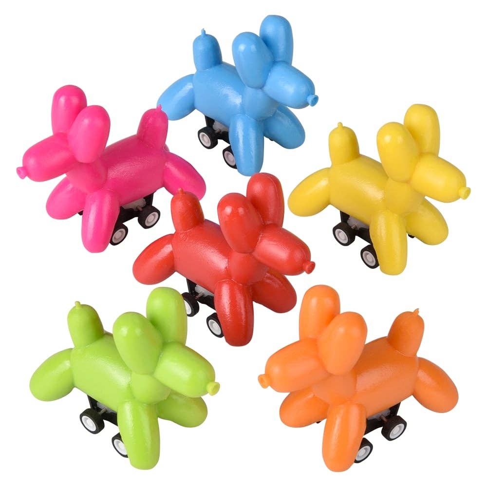 x1 PULL BACK BALLOON DOG - Winterberries