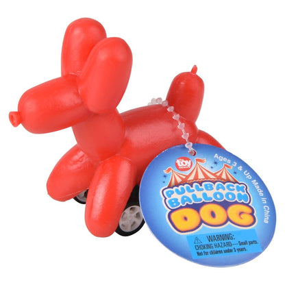 x1 PULL BACK BALLOON DOG - Winterberries
