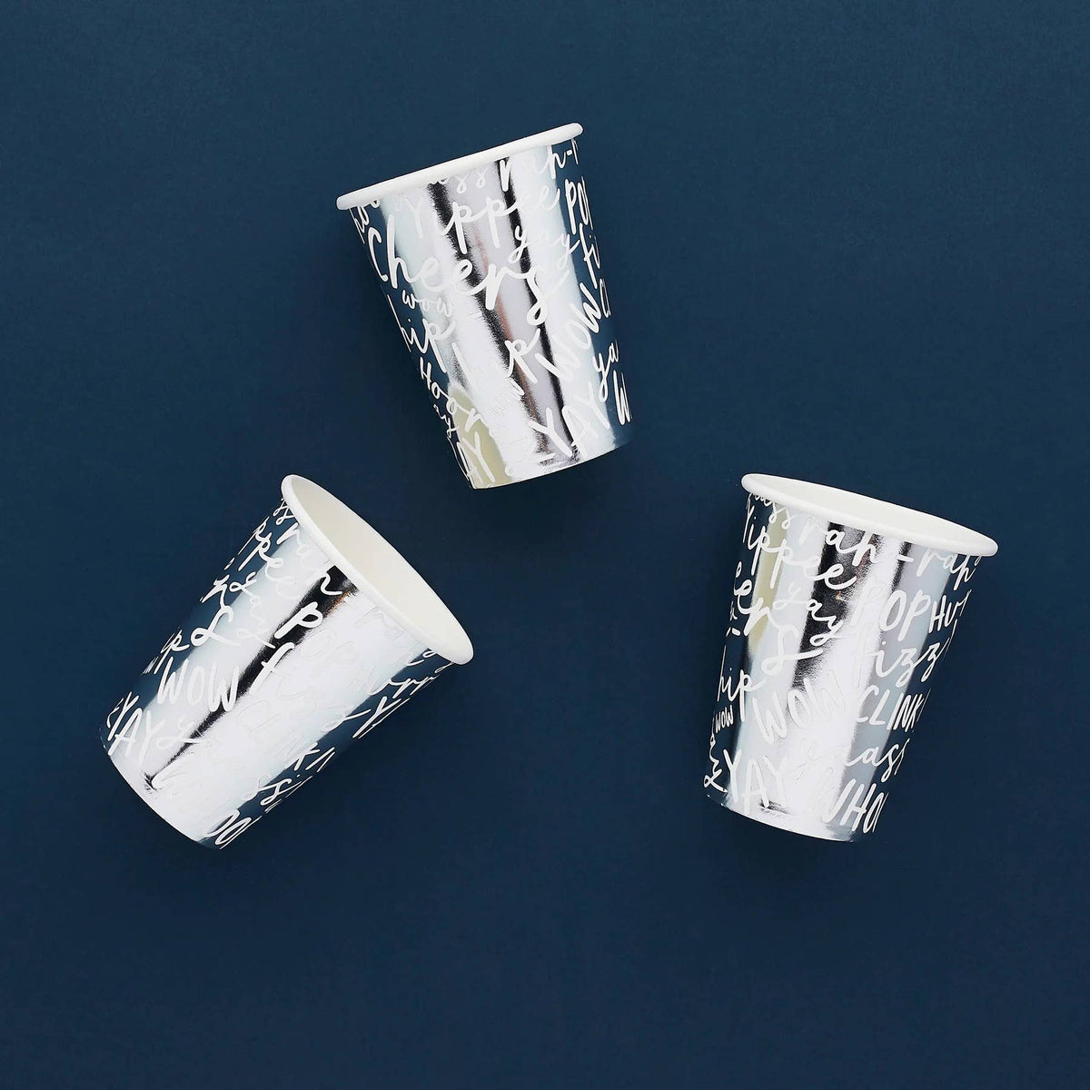 Silver Celebrate Paper Cups 10 Pack