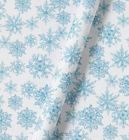 Snowflake Watercolour Sustainable Gift Wrap