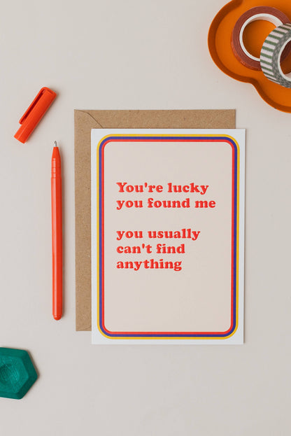 Found Me Anniversary Card - Winterberries