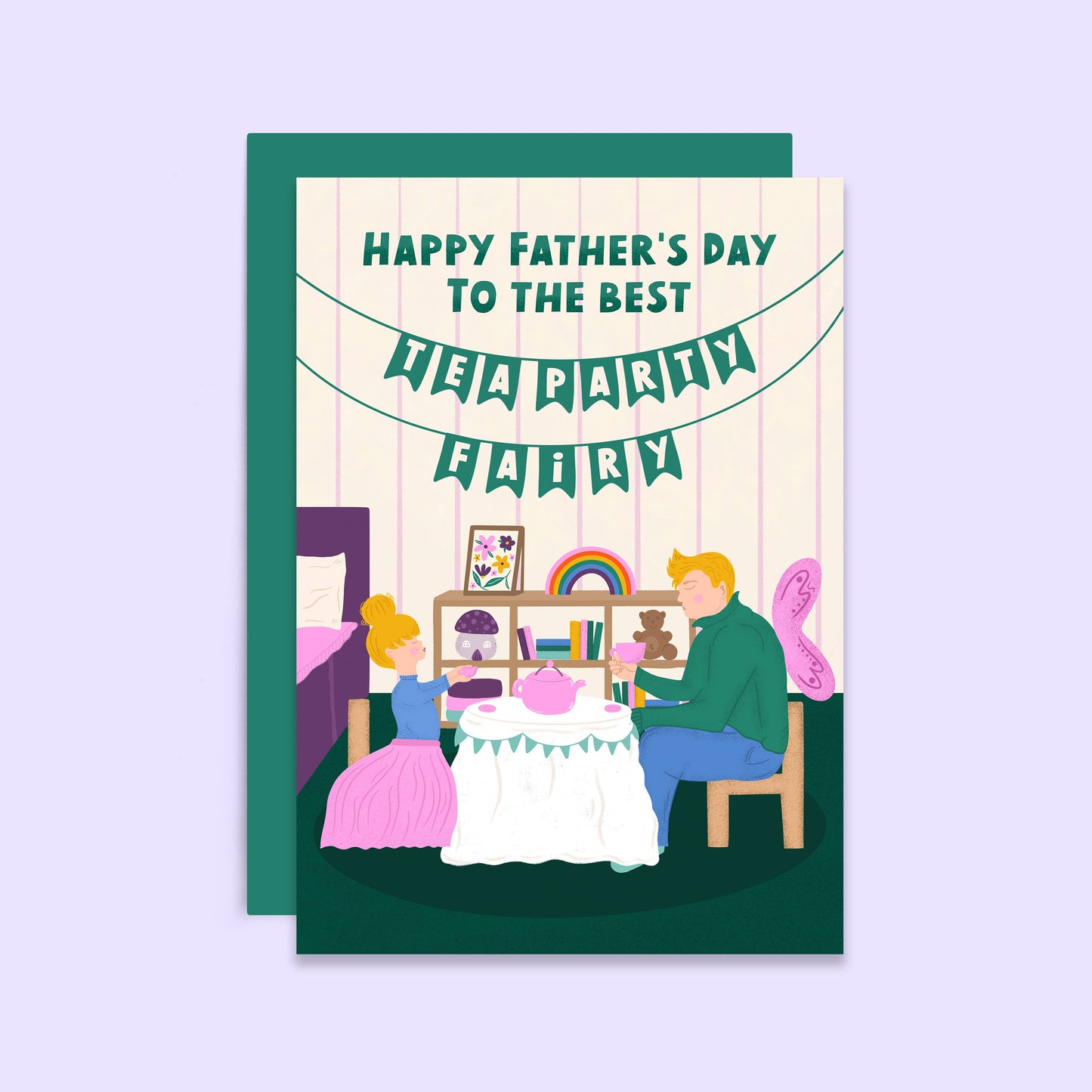 DAD TEA PARTY FAIRY CARD