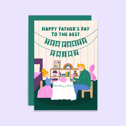 DAD TEA PARTY FAIRY CARD