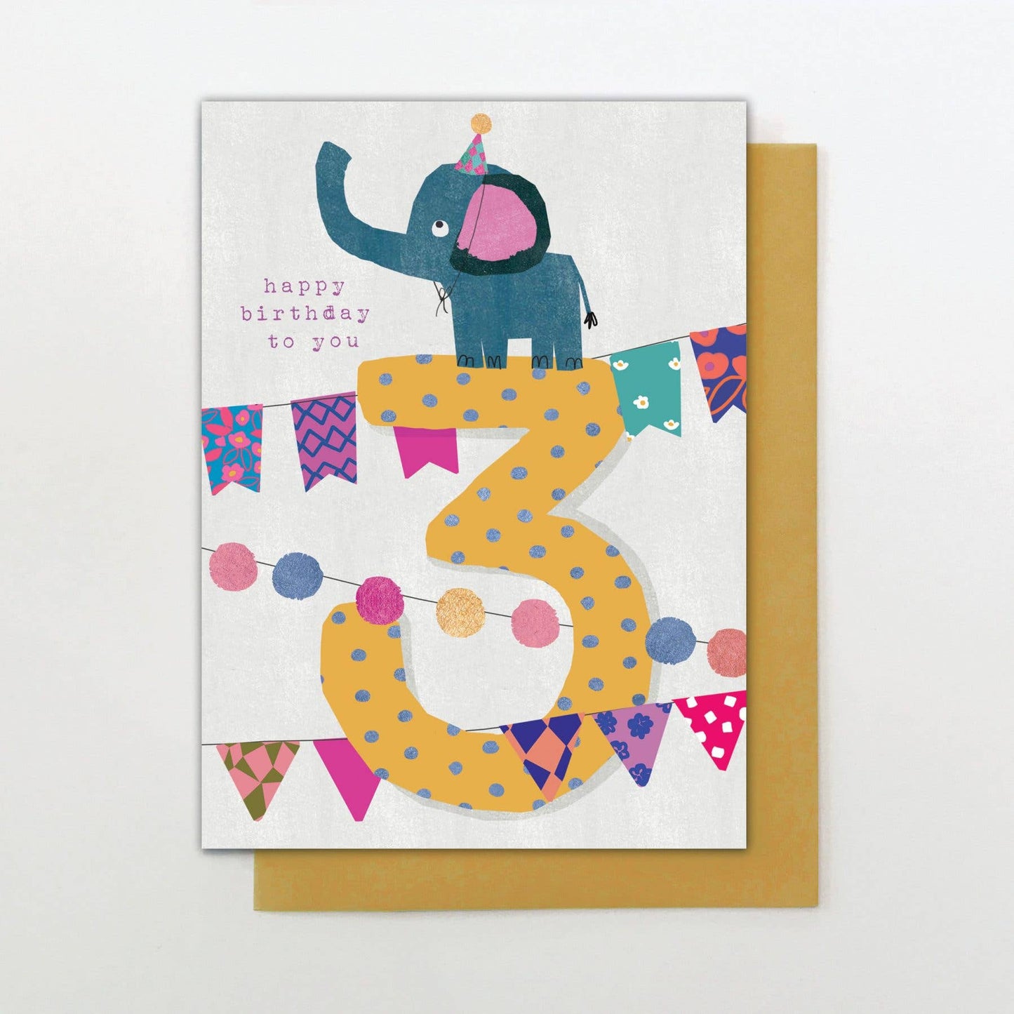 DAY03 - Age 3 Elephant & Bunting - Winterberries